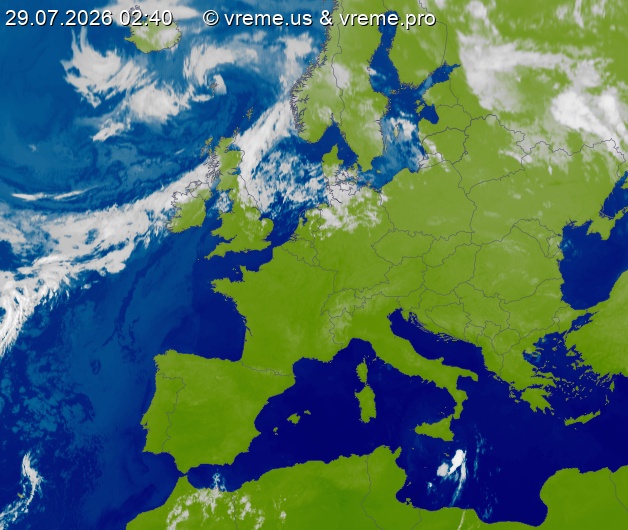 Oblačnost Evropa