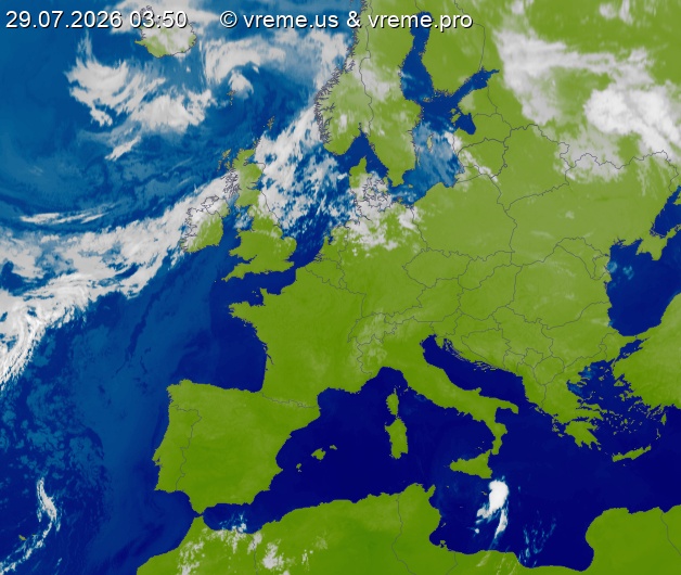 Oblačnost Evropa