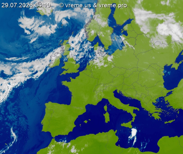Oblačnost Evropa