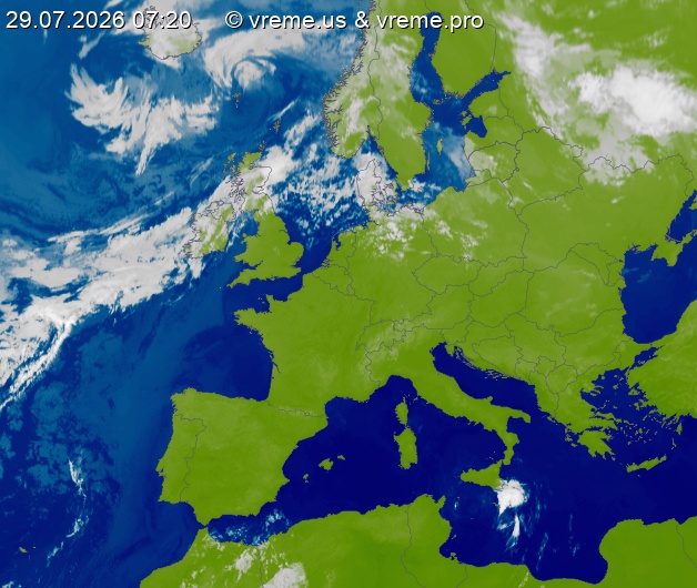 Oblačnost Evropa