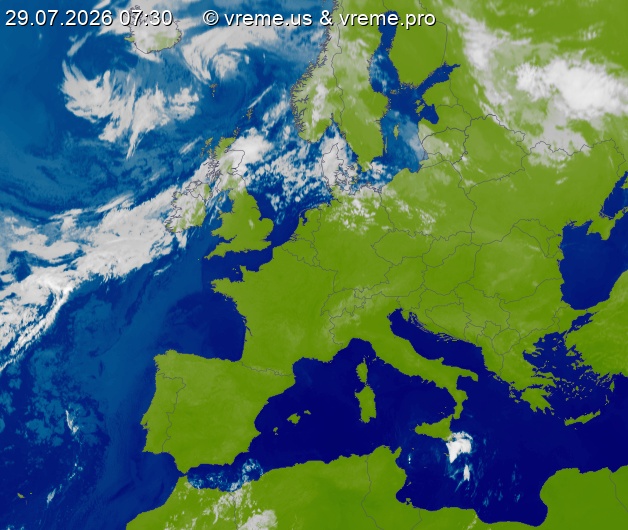Oblačnost Evropa