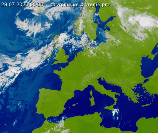 Oblačnost Evropa