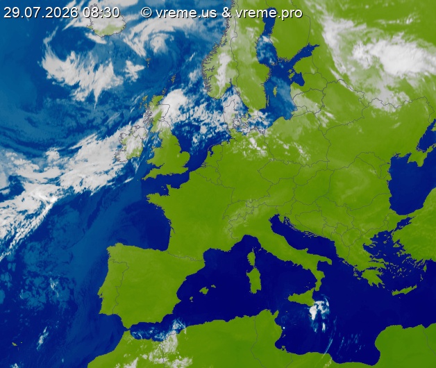 Oblačnost Evropa