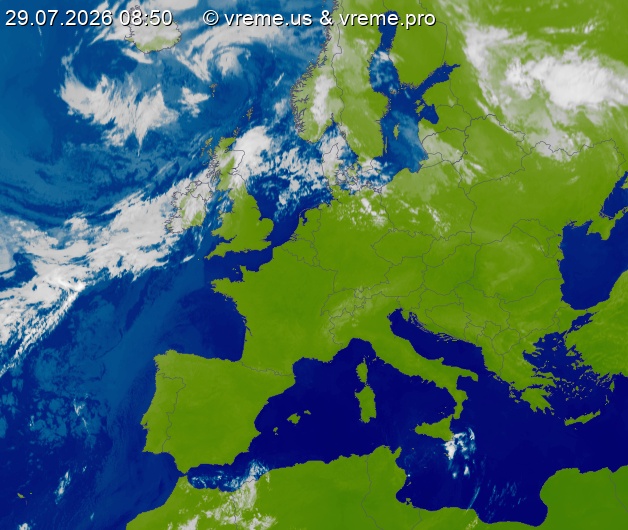 Oblačnost Evropa