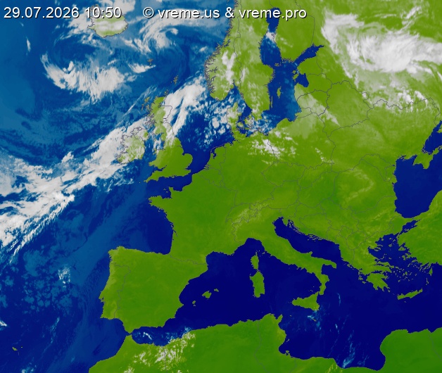 Oblačnost Evropa