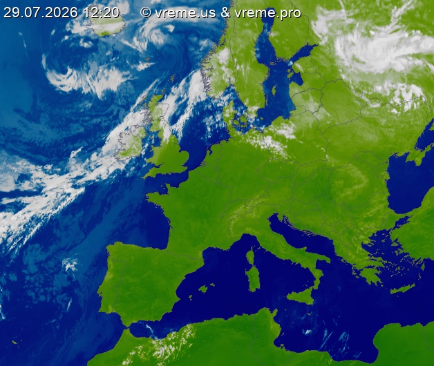 Oblačnost Evropa