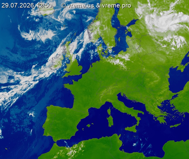 Oblačnost Evropa