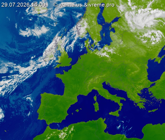Oblačnost Evropa