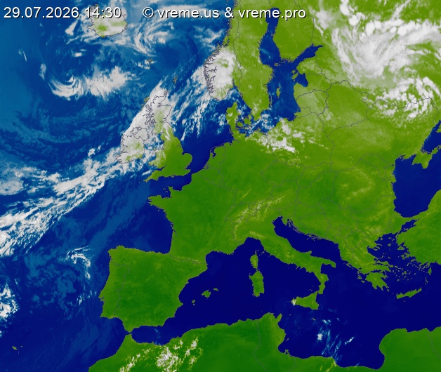 Oblačnost Evropa