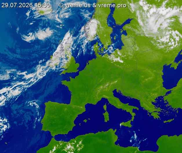 Oblačnost Evropa