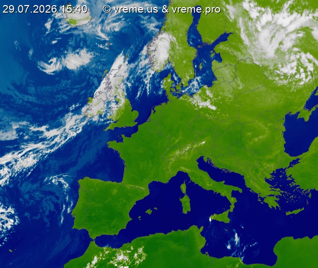 Oblačnost Evropa
