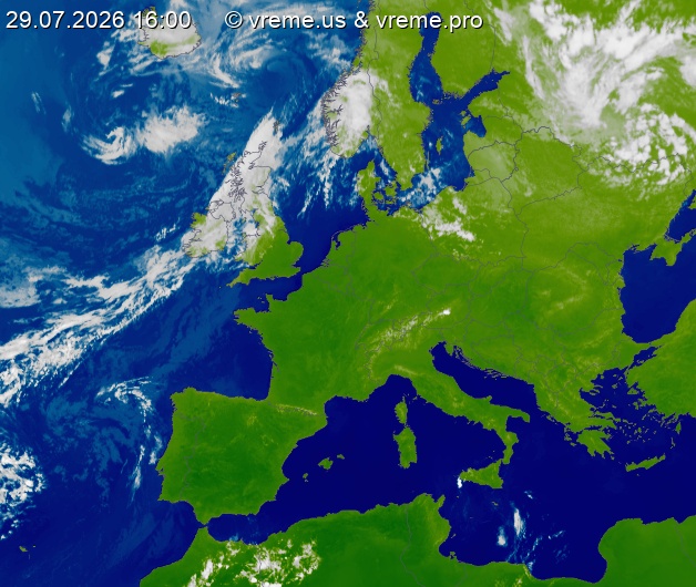 Oblačnost Evropa