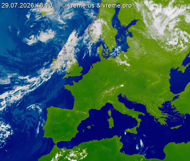 Oblačnost Evropa