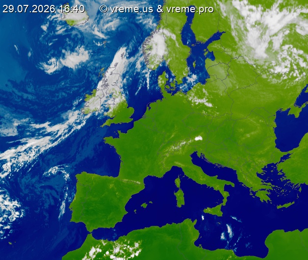 Oblačnost Evropa