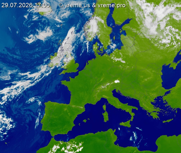 Oblačnost Evropa