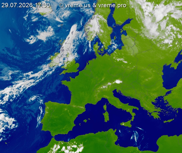 Oblačnost Evropa
