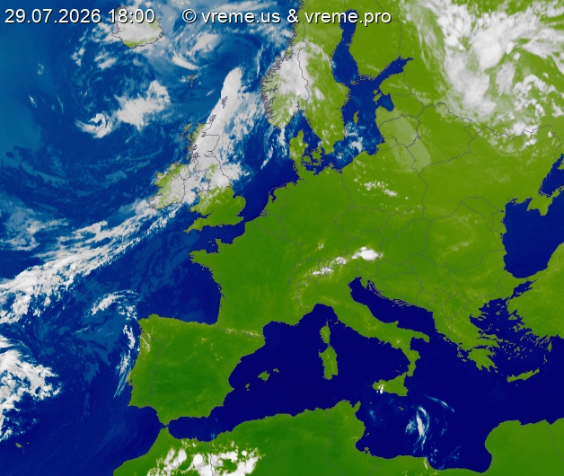 Oblačnost Evropa