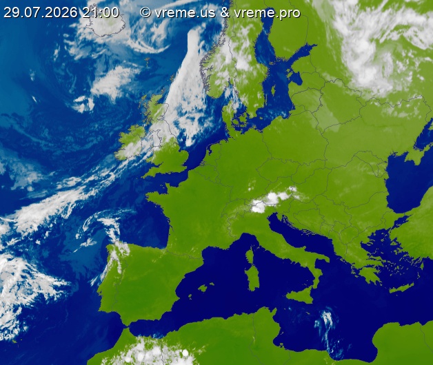 Oblačnost Evropa