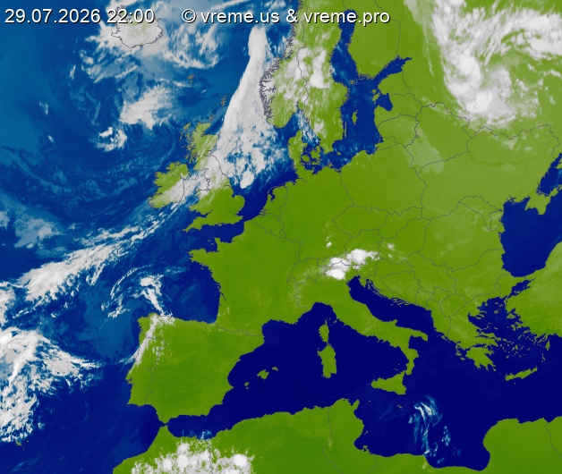 Oblačnost Evropa