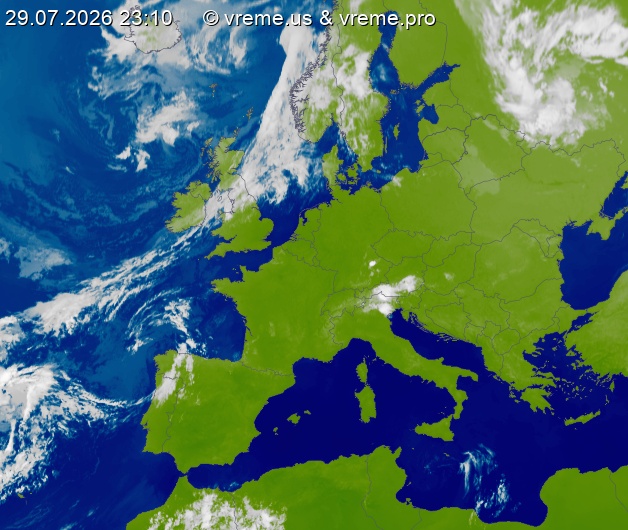 Oblačnost Evropa