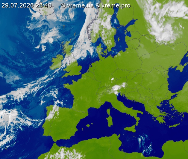 Oblačnost Evropa