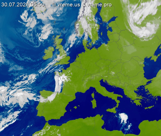 Oblačnost Evropa