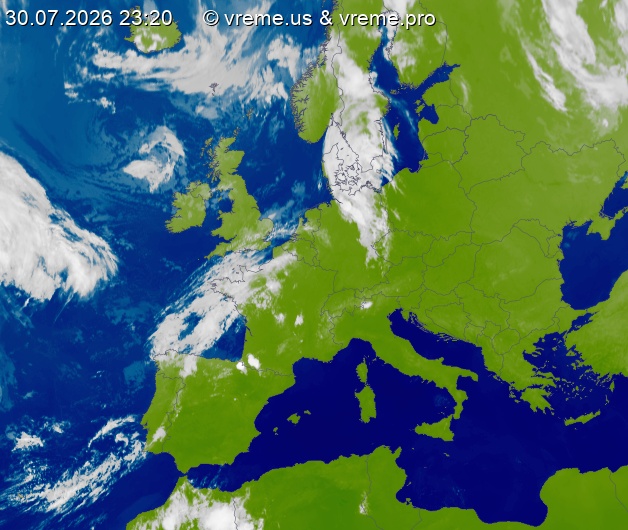 Oblačnost Evropa
