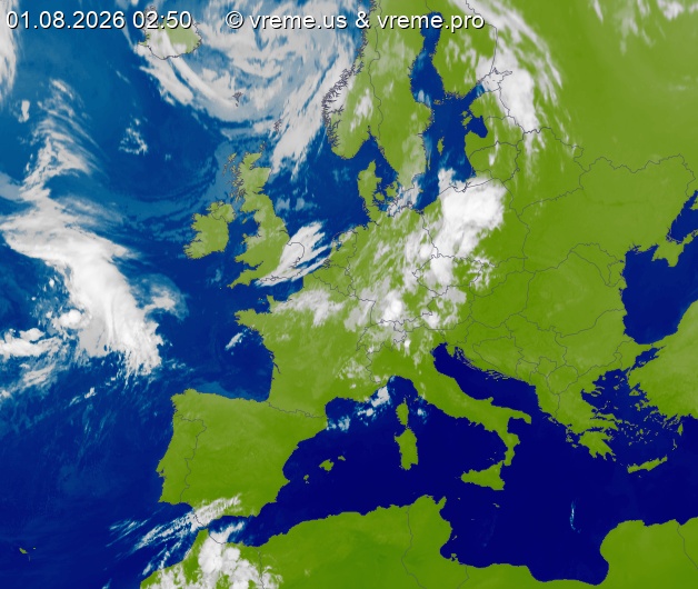 Oblačnost Evropa