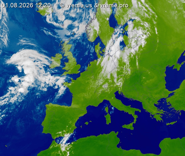 Oblačnost Evropa