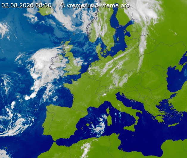 Oblačnost Evropa
