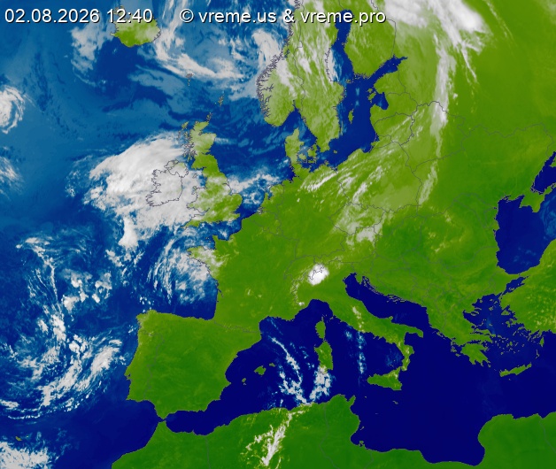 Oblačnost Evropa