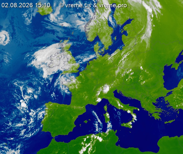 Oblačnost Evropa