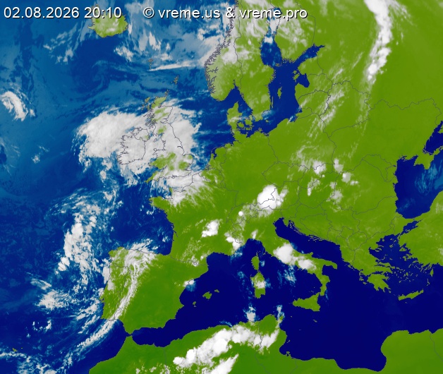 Oblačnost Evropa