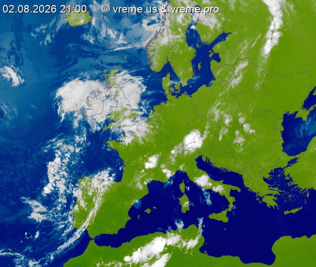 Oblačnost Evropa