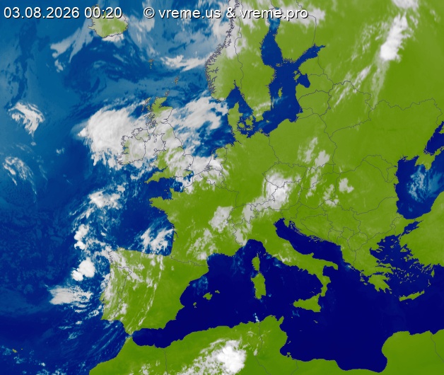 Oblačnost Evropa