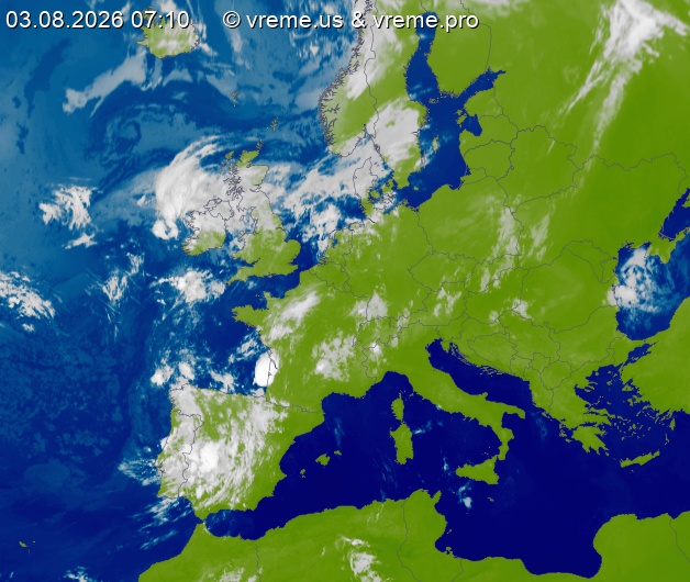 Oblačnost Evropa
