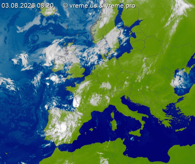 Oblačnost Evropa