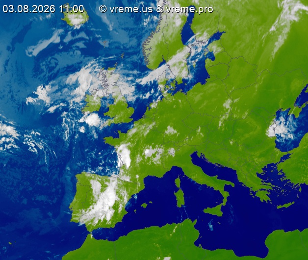 Oblačnost Evropa