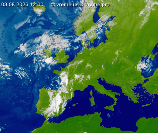 Oblačnost Evropa