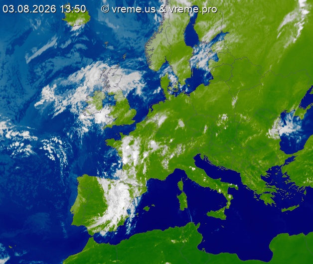 Oblačnost Evropa