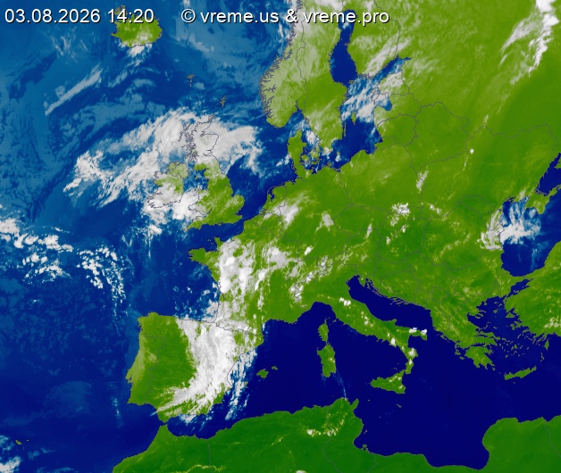 Oblačnost Evropa