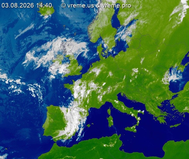 Oblačnost Evropa