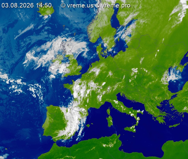 Oblačnost Evropa