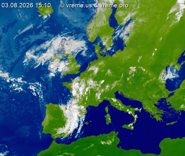 Oblačnost Evropa