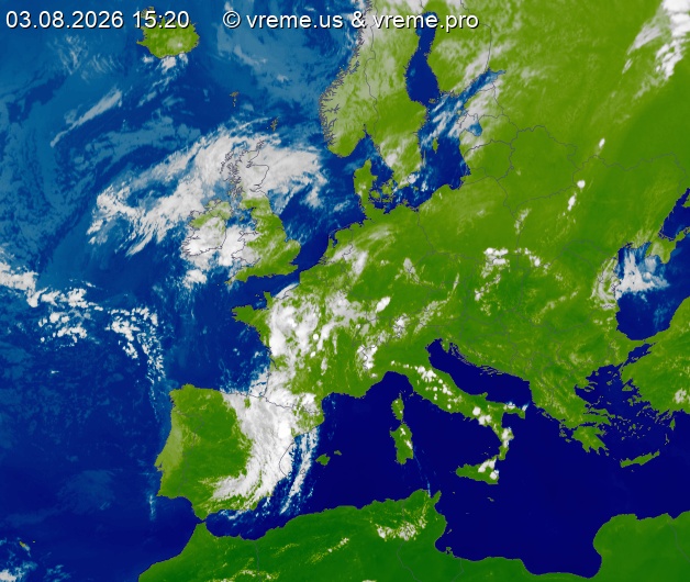 Oblačnost Evropa