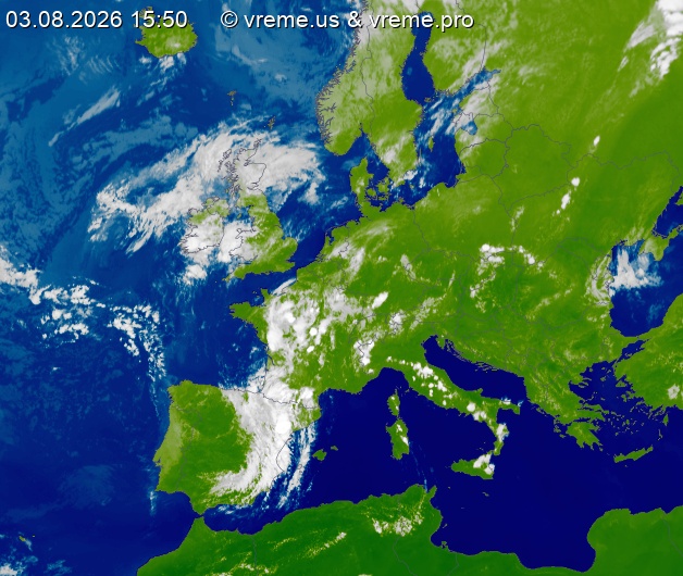 Oblačnost Evropa