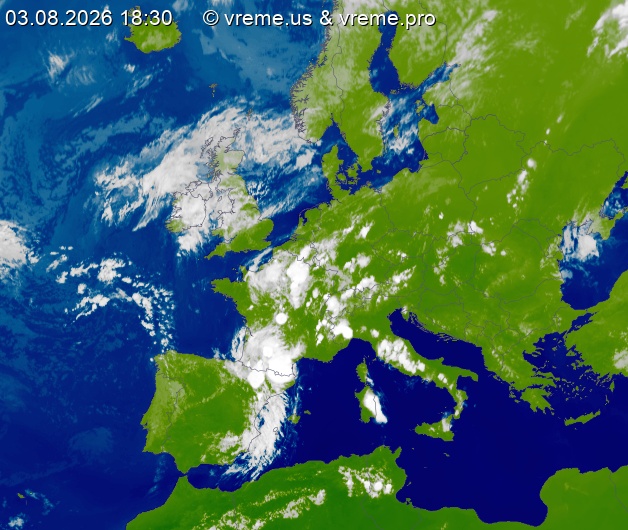 Oblačnost Evropa