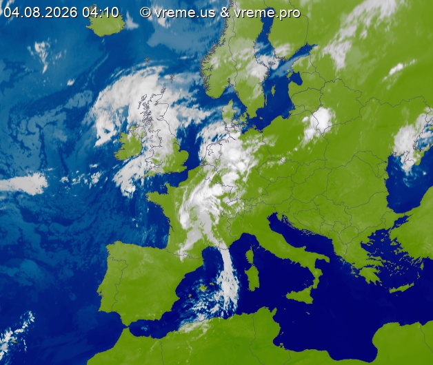 Oblačnost Evropa