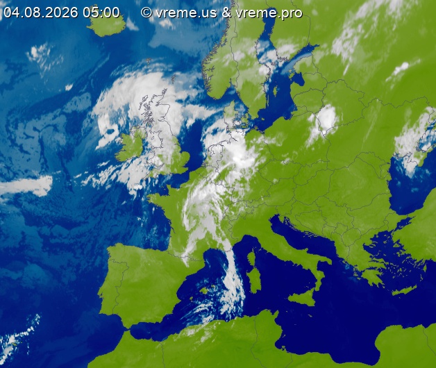 Oblačnost Evropa