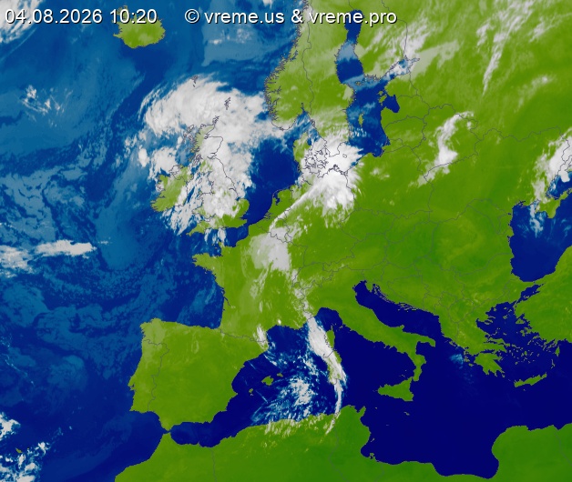 Oblačnost Evropa
